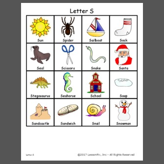 Letter S