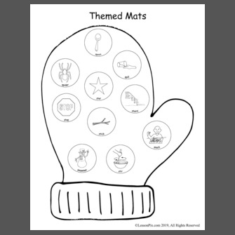 S Is For Coloring Page s blend mitten coloring sheets