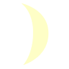 Waning+Crescent+Moon Stencil