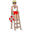The+Lifeguard+sits+in+a+big+chair+so+he+can+watch+and+keep+everyone+safe+. Picture