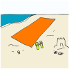 I+sit+in+the+sand+on+a+beach+towel.+I+like+to+play+in+the+sand. Picture