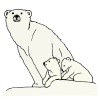 Polar+She-+Bear+and+cub Picture