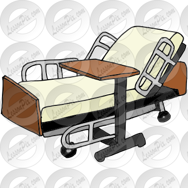 ... Bed Picture for Classroom / Therapy Use - Great Hospital Bed Clipart