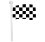 Checkered Flag Stencil
