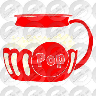 Popcorn Popper Stencil