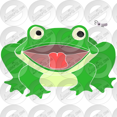 Wide Mouth Frog Stencil