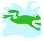Frog Jump Stencil