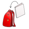 Folder+in+backpack. Picture