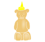 Bear Bottle Stencil