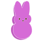 Candy Bunny Stencil