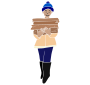 Carry Wood  Stencil