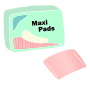 Maxi Pads Stencil