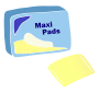 Maxi Pads Stencil