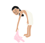 Pick Up Clothes  Stencil