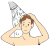 Rinse hair