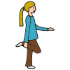 one leg