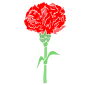 Carnation Stencil