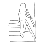 Hold Handrail  Outline