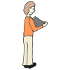 Hold Laptop