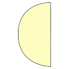 First Quarter Half Moon