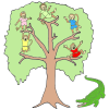 5 Monkeys in Tree