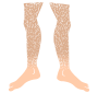 Hairy Legs  Stencil