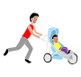 Jogging Stroller Stencil