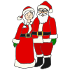 Santa and Mrs Claus