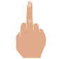 Middle Finger Stencil