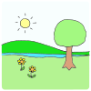 Outside