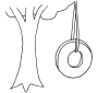 Tire Swing  Outline