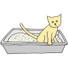 The+cat+is+_________+the+litter+box. Picture