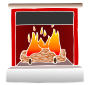 Fireplace  Stencil