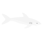 White Shark Stencil