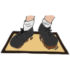 wipe feet