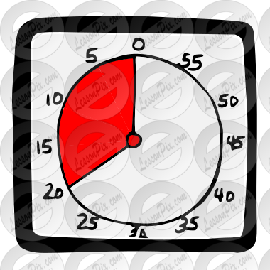 Visual Timer Stencil