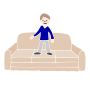 Stand on Couch Stencil