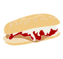 Chicken Parmesan Sandwich Stencil