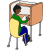 Carrel Desk