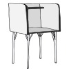 Carrel Desk