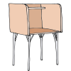 Carrel Desk