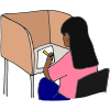 Carrel Desk