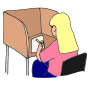 Carrel Desk