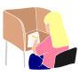 Carrel Desk