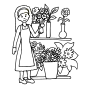 Florist Outline