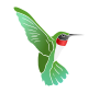 Hummingbird Stencil