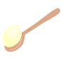 Egg on Spoon Stencil