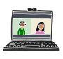 Video Meeting  Stencil