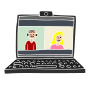Video Meeting  Stencil