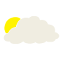 Partly Cloudy  Stencil